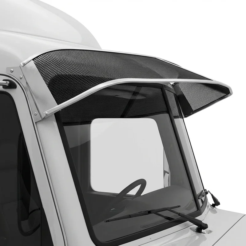 Premium Mesh Windscreen Sunvisor for Peterbilt 376 (1988 - 1999) - 1
