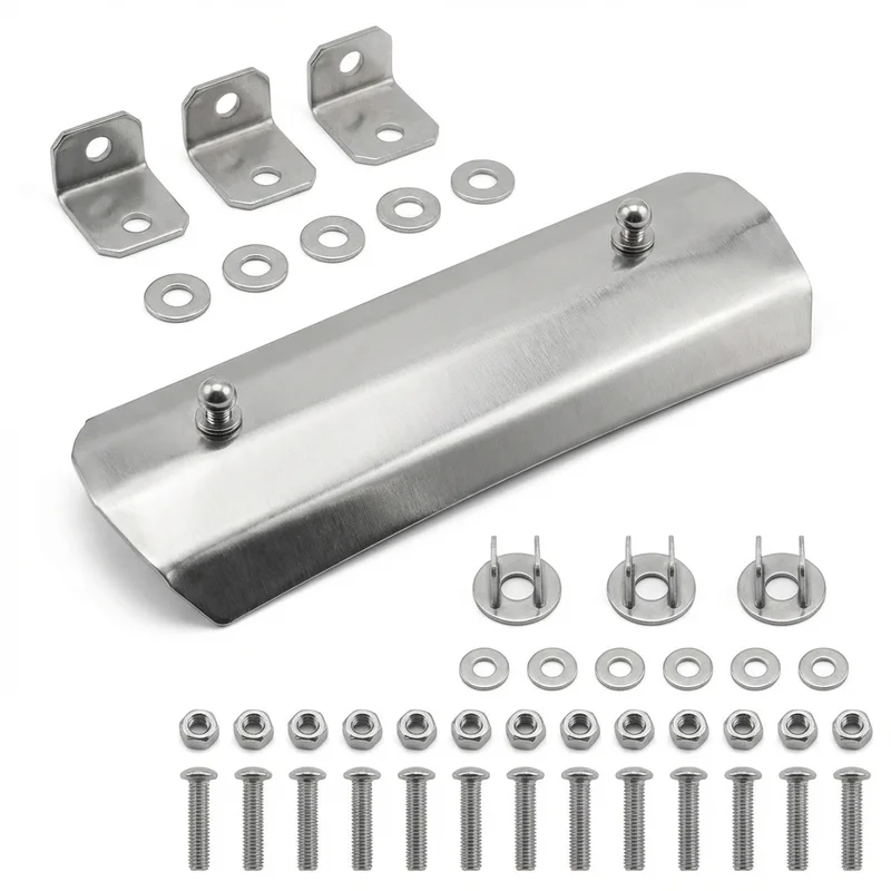 Stainless Steel Mounting Bracket Kit for Peterbilt 378 (1988 - 2007) - 1