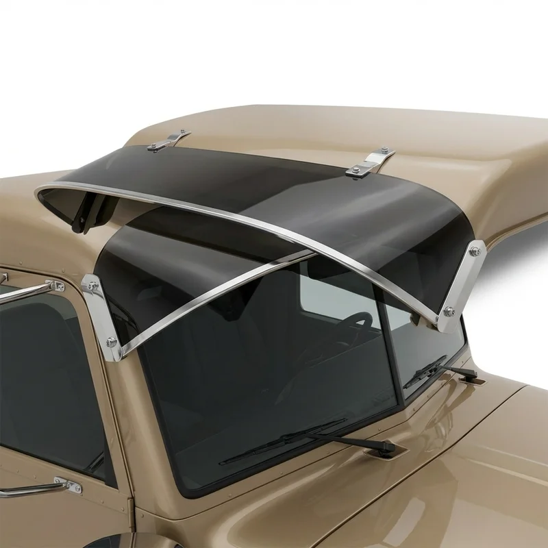 บังแดดกระจกหน้าอะคริลิกสีชา สำหรับ Peterbilt 397 (1987 - 2009) - 1