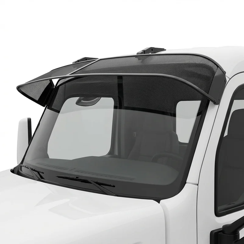 Premium Mesh Windscreen Sunvisor for Peterbilt 520 (2017 - 2021) - 1