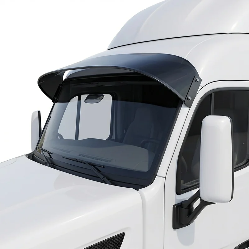 Tinted Acrylic Windscreen Sunvisor for Peterbilt 587 (2011 - 2018) - 1