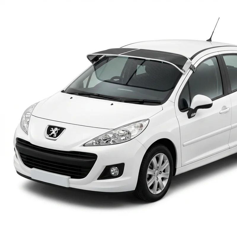Premium Mesh Windscreen Sunvisor for Peugeot 207 (2008 - 2014) - 1