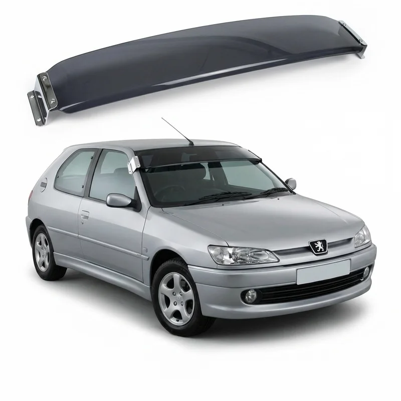 Tinted Acrylic Windscreen Sunvisor for Peugeot 306 (1997 - 2002) - 1
