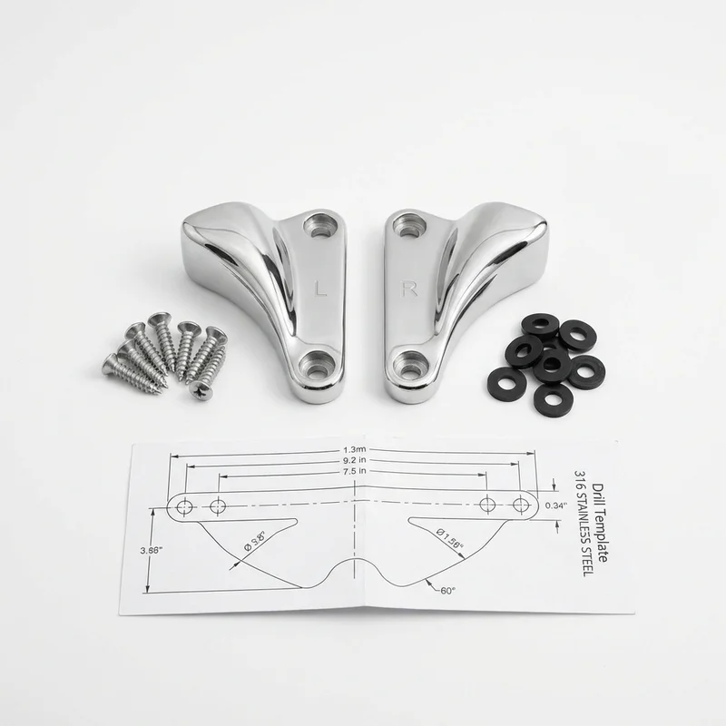 Stainless Steel Mounting Bracket Kit for Pleasure-Way Tofino (2019 - 2023) - 1