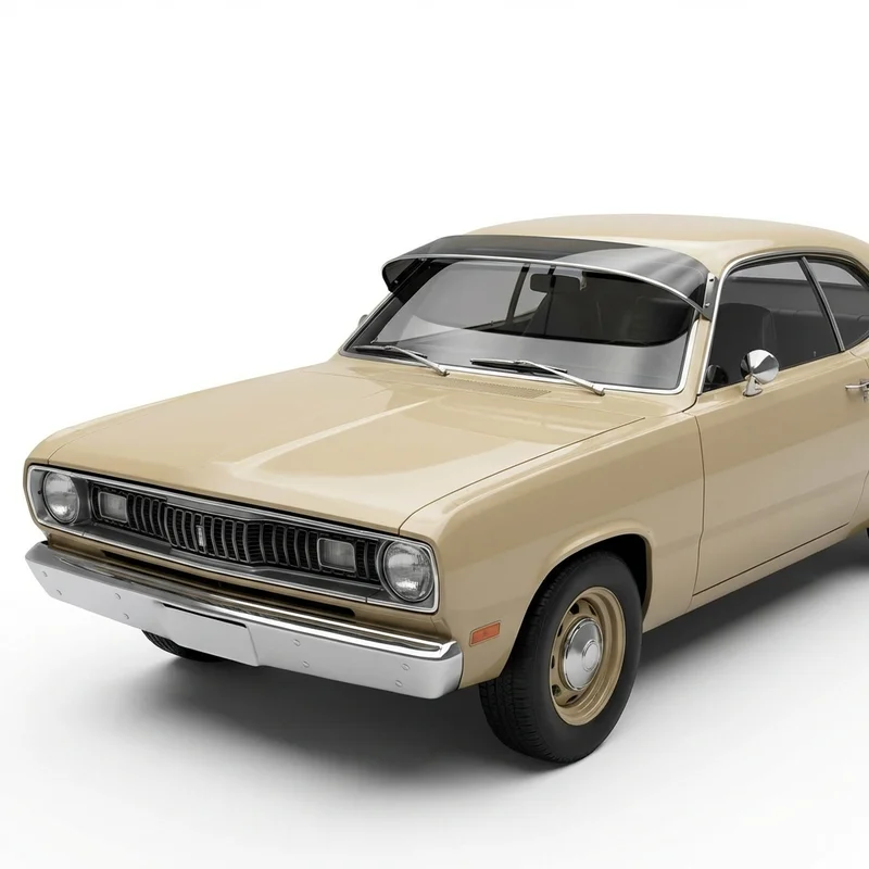 Tinted Acrylic Windscreen Sunvisor for Plymouth Duster (1970 - 1976) - 1