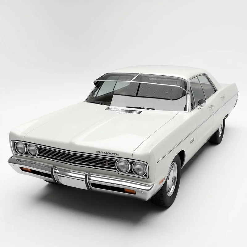 Premium Mesh Windscreen Sunvisor for Plymouth Fury I (1968 - 1974) - 1