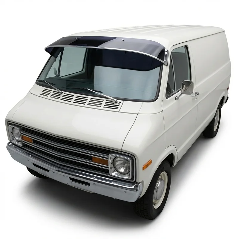 Tinted Acrylic Windscreen Sunvisor for Plymouth PB100 (1975 - 1980) - 1