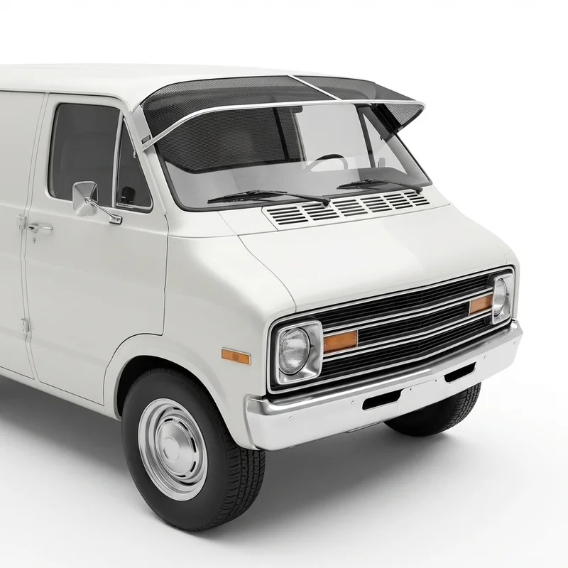 Premium Mesh Windscreen Sunvisor for Plymouth PB100 Van (1974 - 1974) - 1