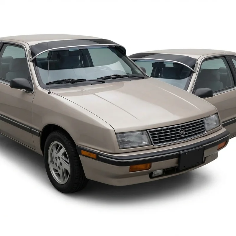 Tinted Acrylic Windscreen Sunvisor for Plymouth Sundance (1987 - 1994) - 1