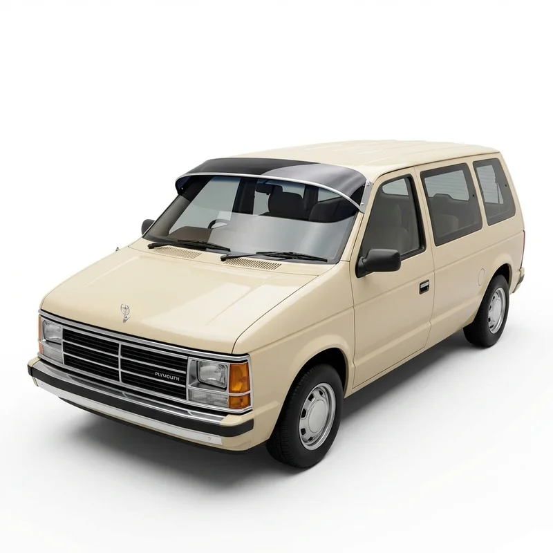 Tinted Acrylic Windscreen Sunvisor for Plymouth Voyager (1984 - 2000) - 1