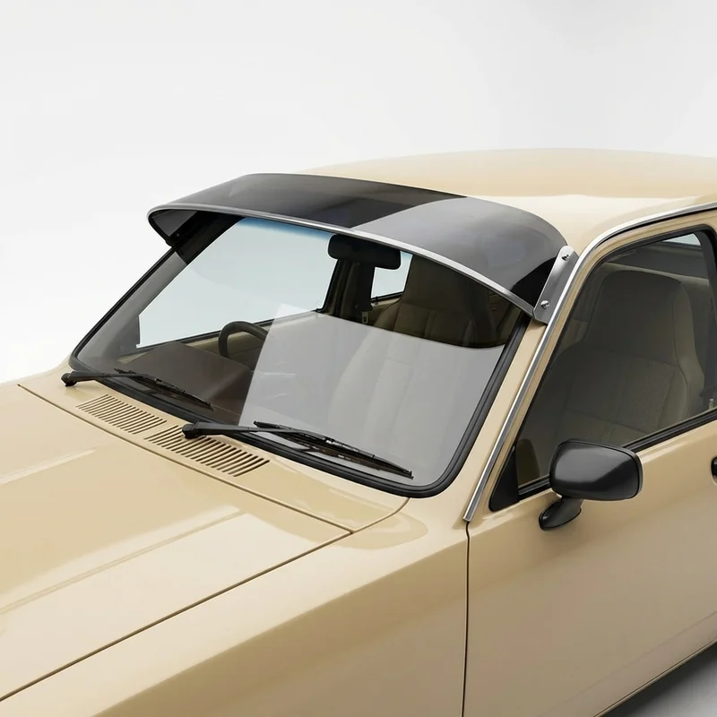 Tinted Acrylic Windscreen Sunvisor for Pontiac T1000 (1981 - 1987) - 1