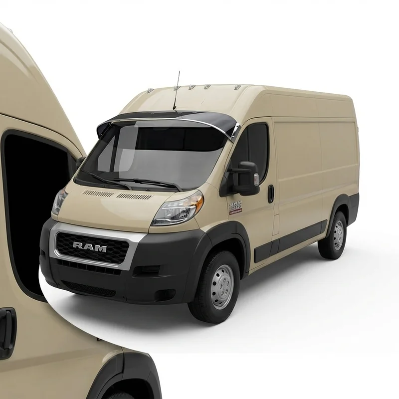 Tinted Acrylic Windscreen Sunvisor for Ram ProMaster 3500 (2014 - 2025) - 1