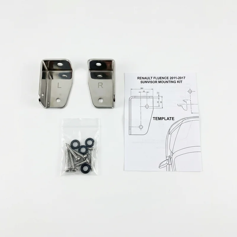 Sada nerezových montážních konzolí pro Renault Fluence (2011 - 2017) - 1