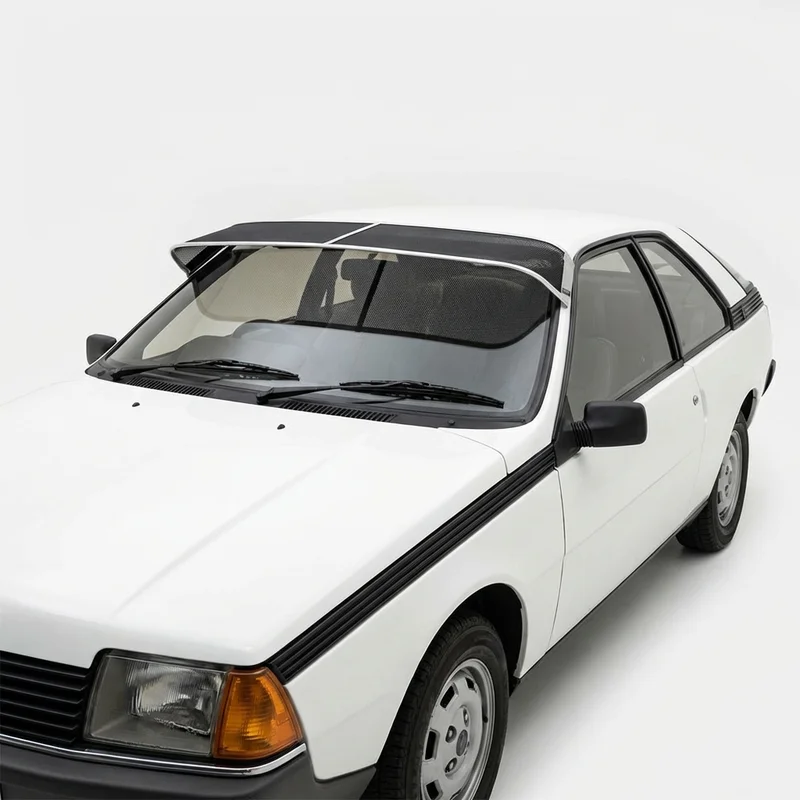 บังแดดกระจกหน้าแบบตาข่ายพรีเมียม สำหรับ Renault Fuego (1982 - 1985) - 1