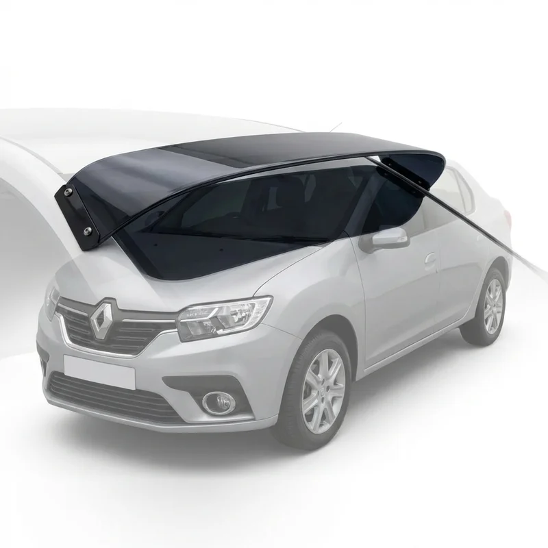 Tinted Acrylic Windscreen Sunvisor for Renault Logan (2019 - 2019) - 1