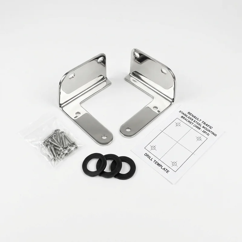 Stainless Steel Mounting Bracket Kit for Renault Trafic (2008 - 2013) - 1