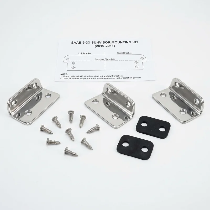 Kit suporturi de montaj din oțel inoxidabil pentru Saab 9-3X (2010 - 2011) - 1