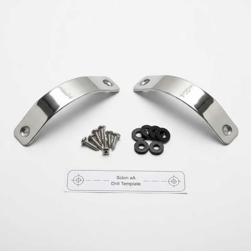 Stainless Steel Mounting Bracket Kit for Scion xA (2004 - 2006) - 1