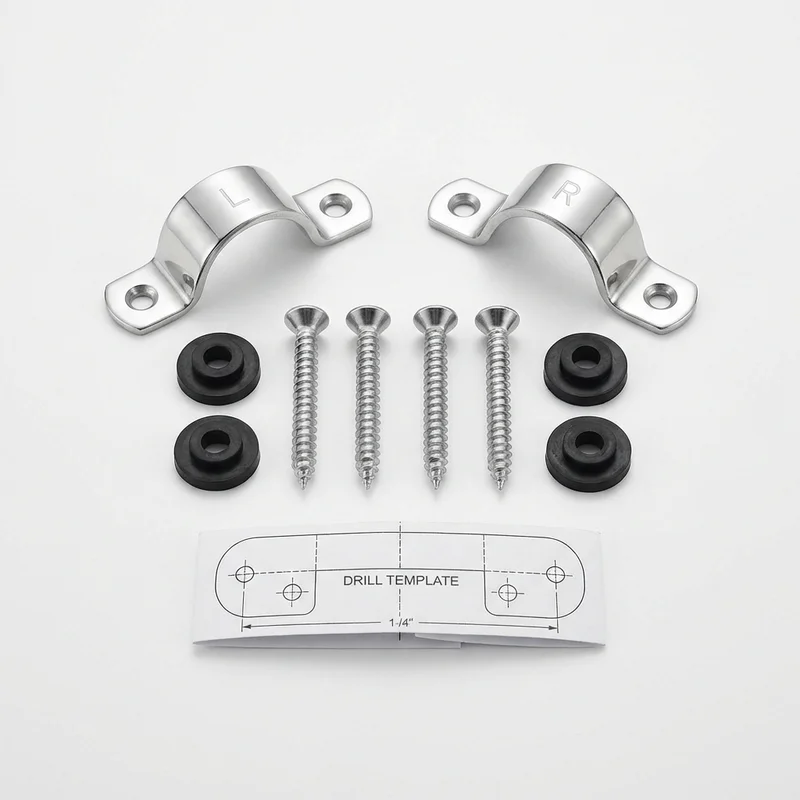 Stainless Steel Mounting Bracket Kit for Thor Motor Coach Chateau Super C (2019 - 2019) - 1
