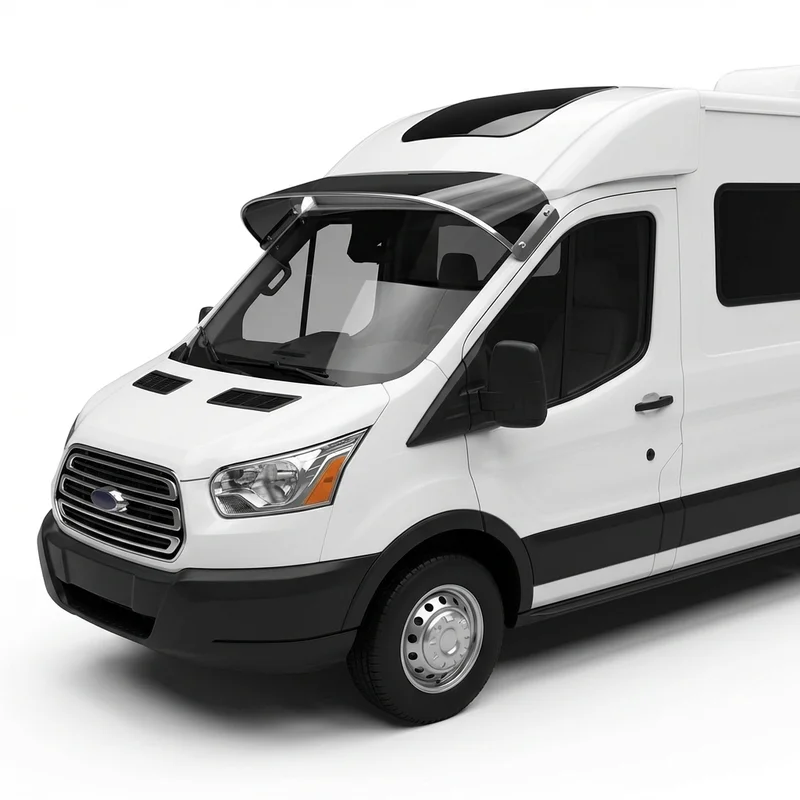 Tinted Acrylic Windscreen Sunvisor for Thor Motor Coach Gemini (2019 - 2023) - 1