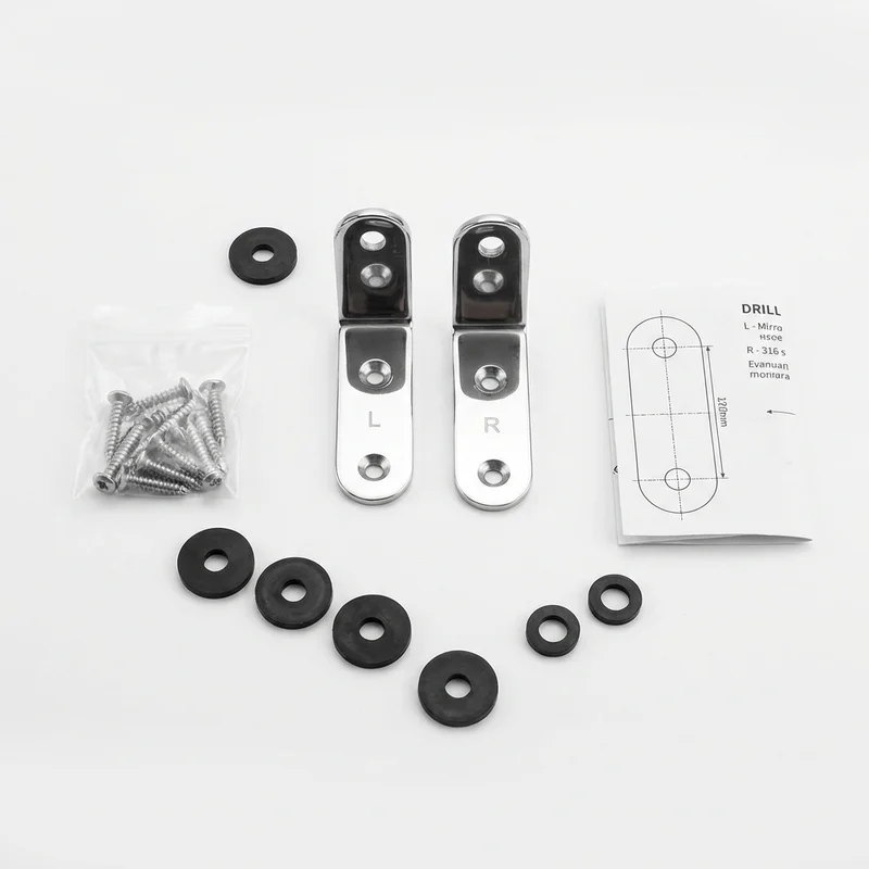 Toyota Highlander用 ステンレス鋼マウンティングブラケットキット（2001 - 2025年式） - 1