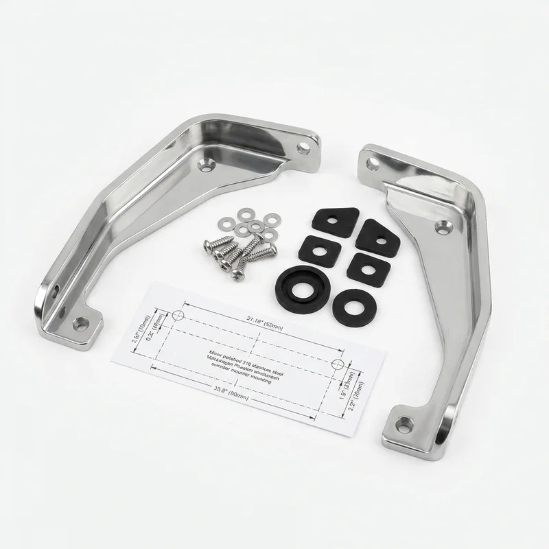 Stainless Steel Mounting Bracket Kit for Volkswagen Phaeton (2004 - 2006) - 1