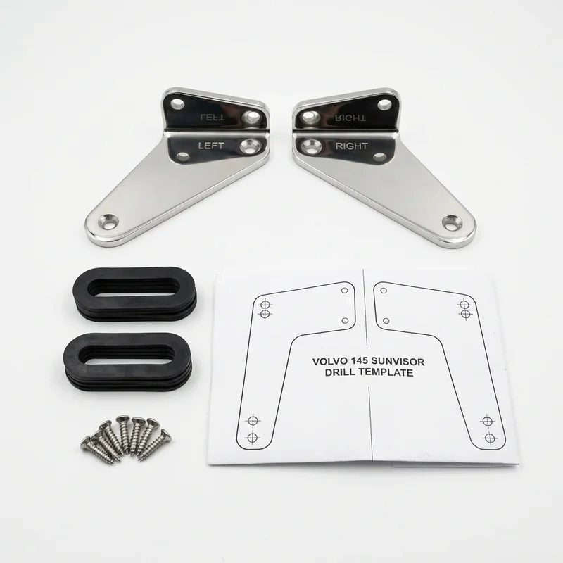 Stainless Steel Mounting Bracket Kit for Volvo 145 (1968 - 1974) - 1