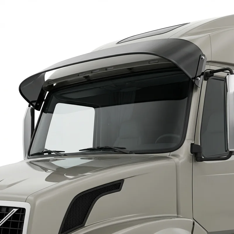 Tinted Acrylic Windscreen Sunvisor for Volvo VNL 630 (2015 - 2016) - 1