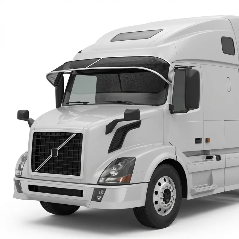 Premium Mesh Windscreen Sunvisor for Volvo VNL 740 (2017 - 2020) - 1