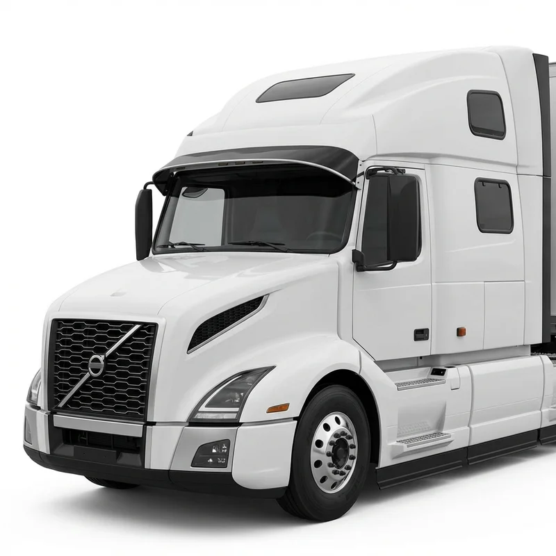 Tinted Acrylic Windscreen Sunvisor for Volvo VNL 860 (2017 - 2020) - 1