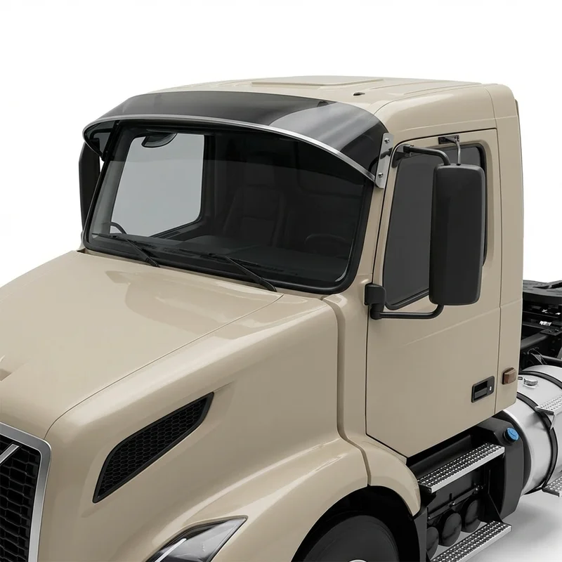 Tinted Acrylic Windscreen Sunvisor for Volvo VNR 300 (2017 - 2020) - 1