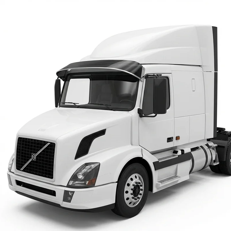 Tinted Acrylic Windscreen Sunvisor for Volvo VNR 640 (2017 - 2020) - 1