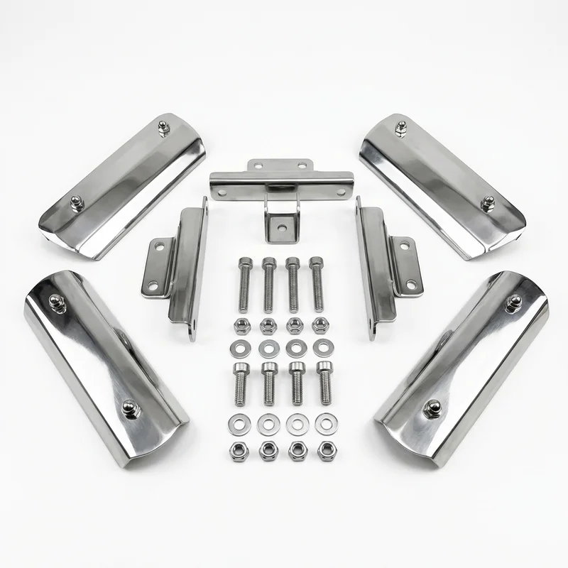 Stainless Steel Mounting Bracket Kit for Western Star 4700SB (2012 - 2020) - 1