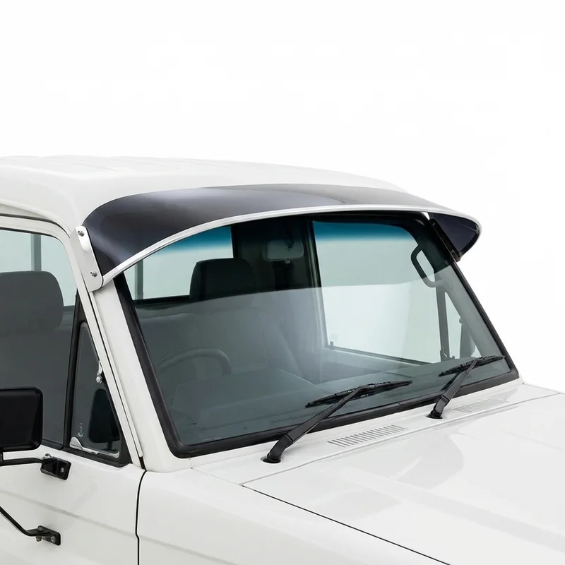 Tinted Acrylic Windscreen Sunvisor for White WCM (1981 - 1988) - 1