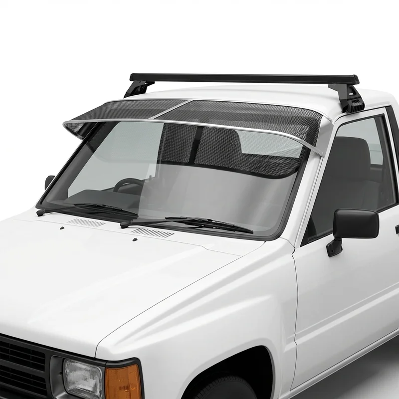 Premium Mesh Windscreen Sunvisor for White WIL (1984 - 1988) - 1