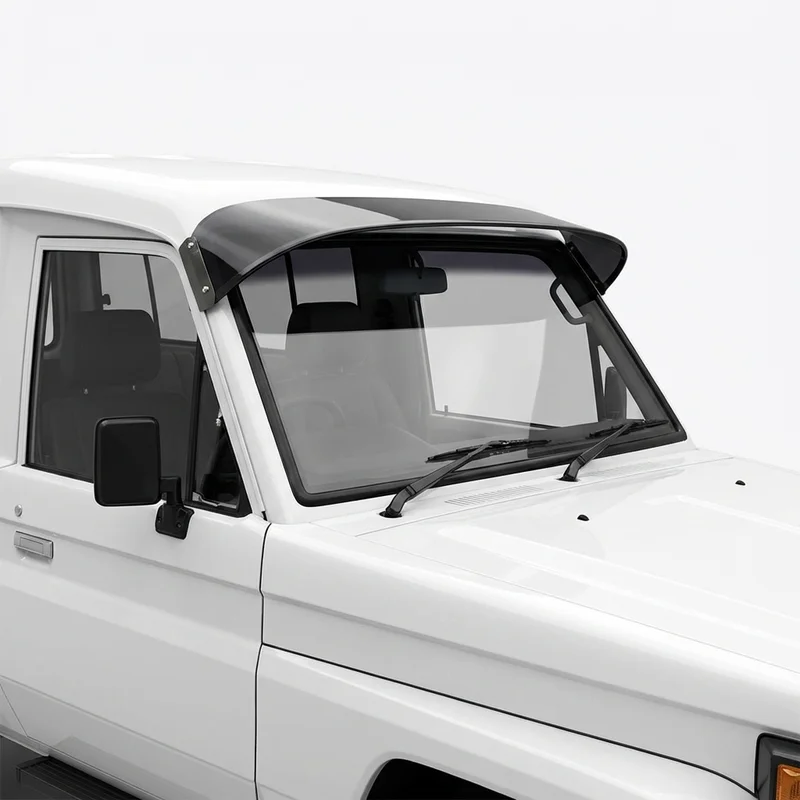 Tinted Acrylic Windscreen Sunvisor for White WIL (1984 - 1988) - 1