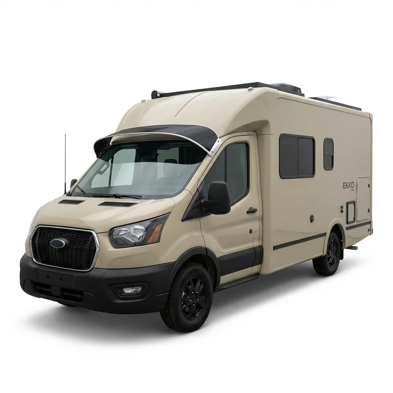 Tinted Acrylic Windscreen Sunvisor for Winnebago EKKO (2021 - 2022) - 1